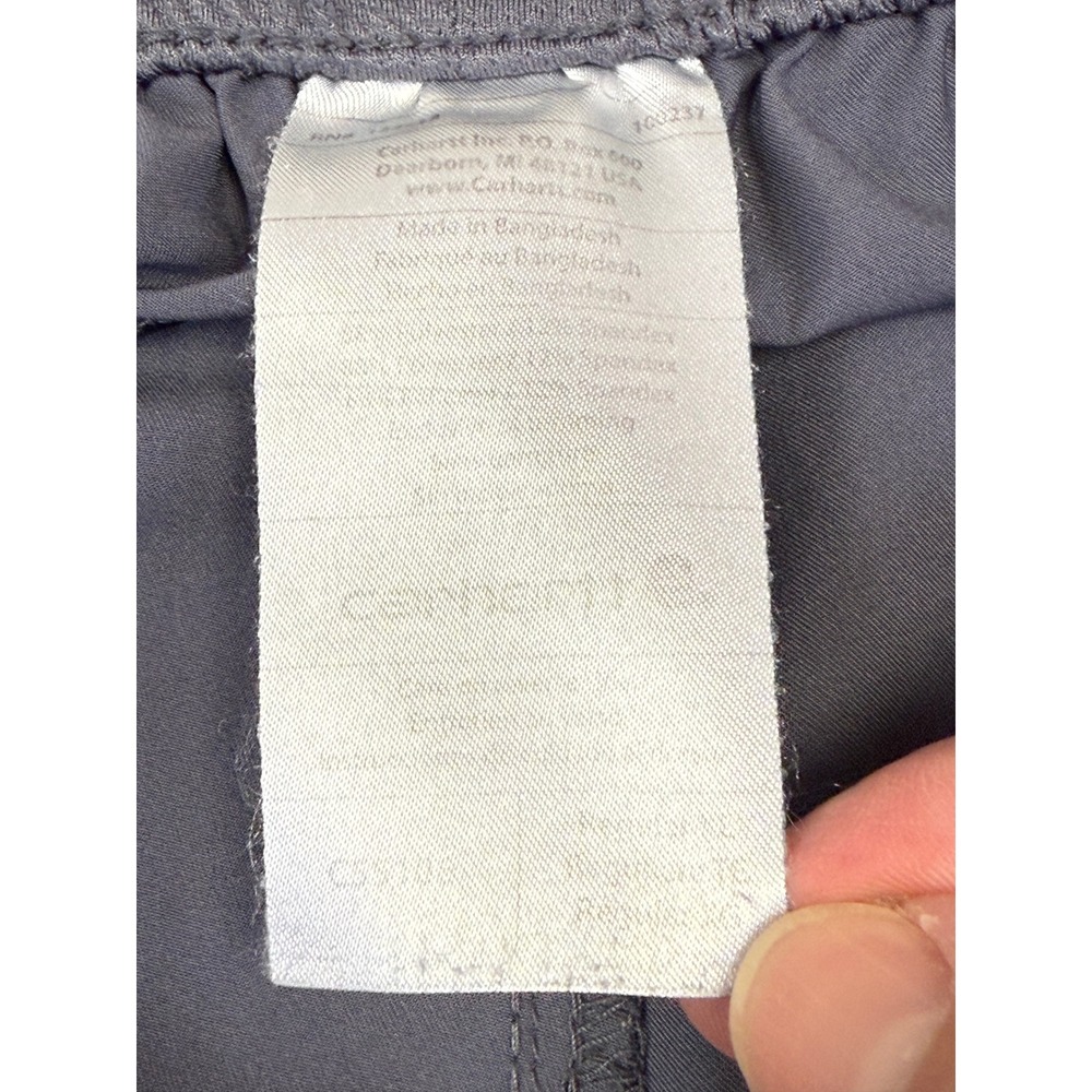 Carhartt Liberty Force Men's Gray Cargo Scrub Pants Elastic Waist CAS108 Size L - Picture 6 of 12